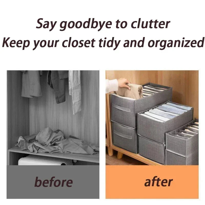 Jeans Organization Storage Box Closet Organizer Clothing Organization System Drawer Organizers Cabinet Pants Storage Organizer