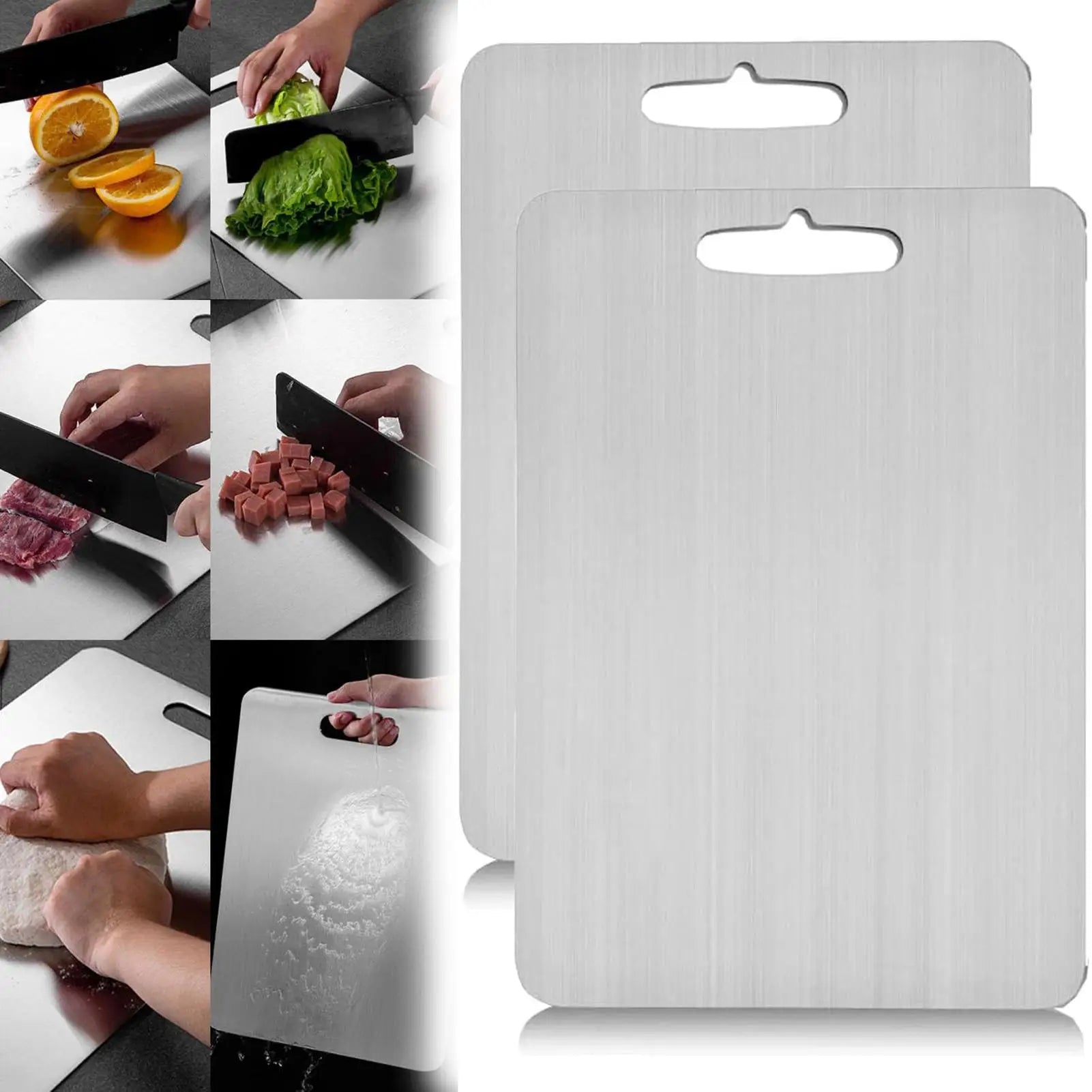 Titanium Cutting Boards for Kitchen Double-Sided Chopping Board Food Grade Cutting Mat Serving Tray Fruit Meat Chopping Board