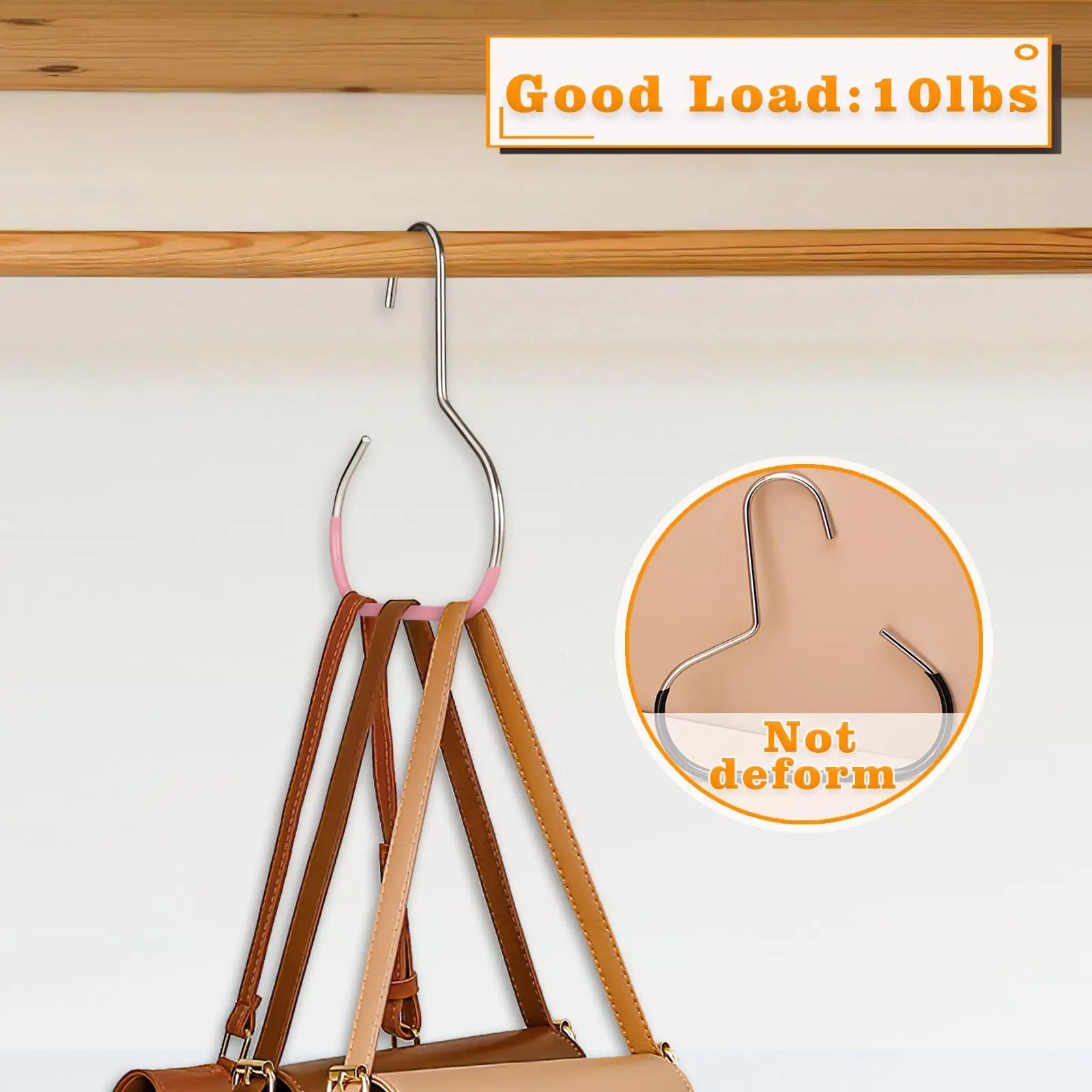 5pcs Simple Hat Storage Hooks Metal Material for Scarf Organization Belt Organization Bra Organizer Bag Storage