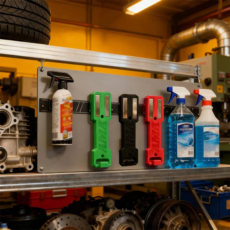 Garage/Home Spray Can Storage Organizer, 3D Toolbox Holder, Magnetic Aerosol Rack, Rolling Wall Mounted Tool