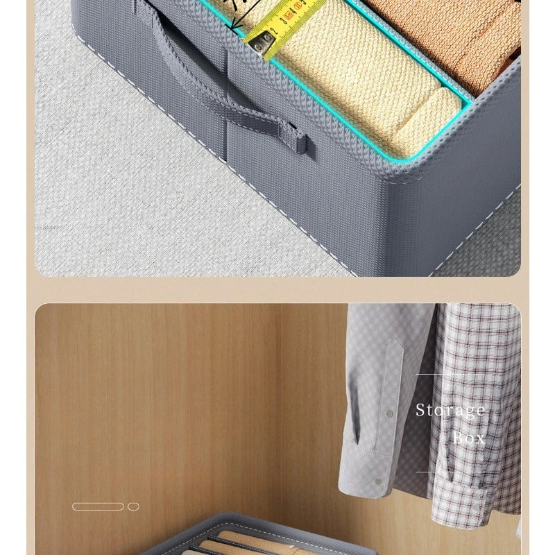 Pants storage box, clothing separation and organization box, foldable large clothing organization box, layered storage box