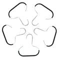 5pcs Simple Hat Storage Hooks Metal Material for Scarf Organization Belt Organization Bra Organizer Bag Storage