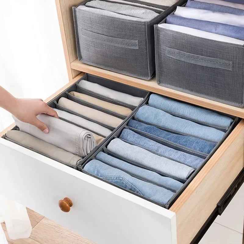 Jeans Organization Storage Box Closet Organizer Clothing Organization System Drawer Organizers Cabinet Pants Storage Organizer