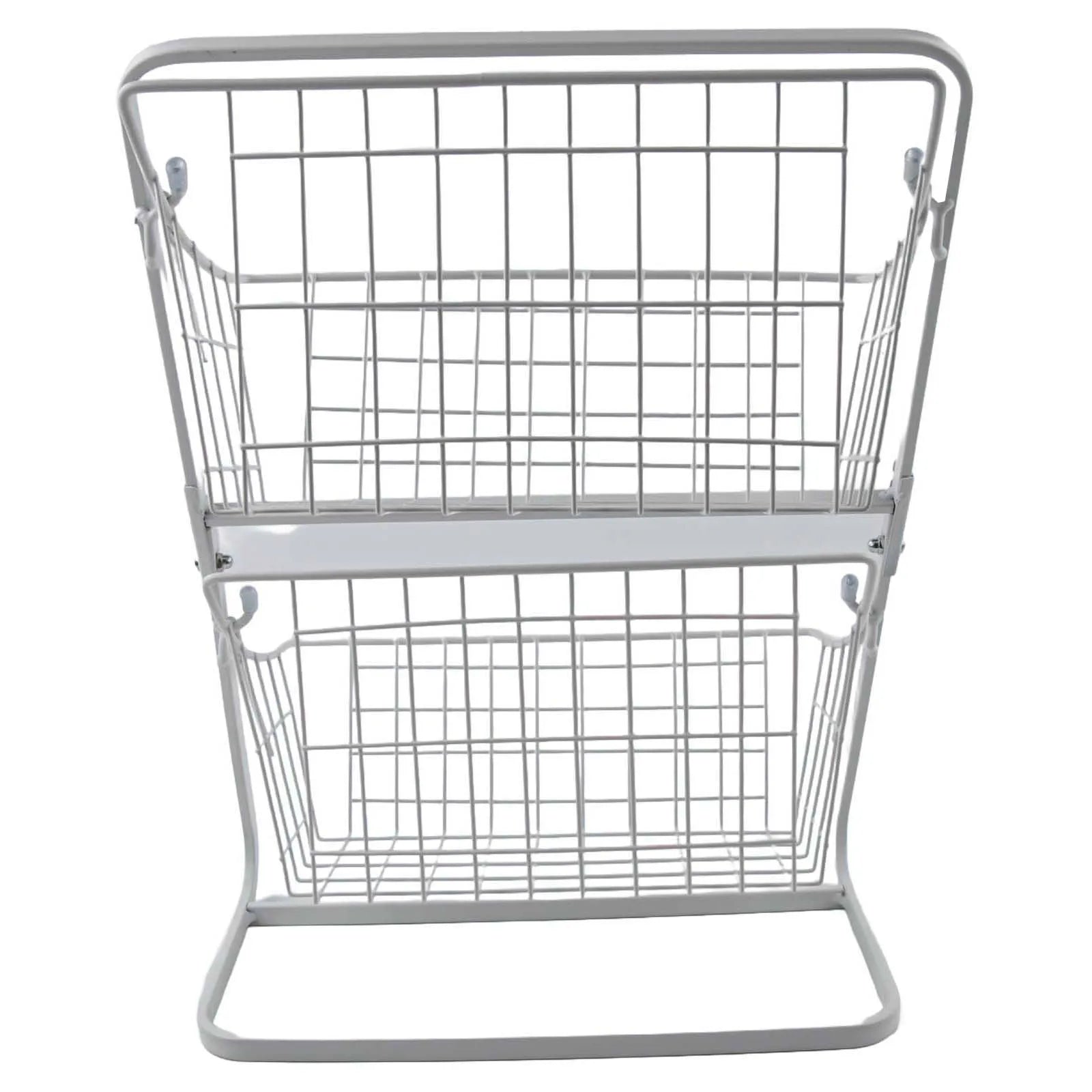 Kitchen Organizer 2 Tier Storage Rack Easy To Clean Material Maximized Countertop Space For Pantry Organization
