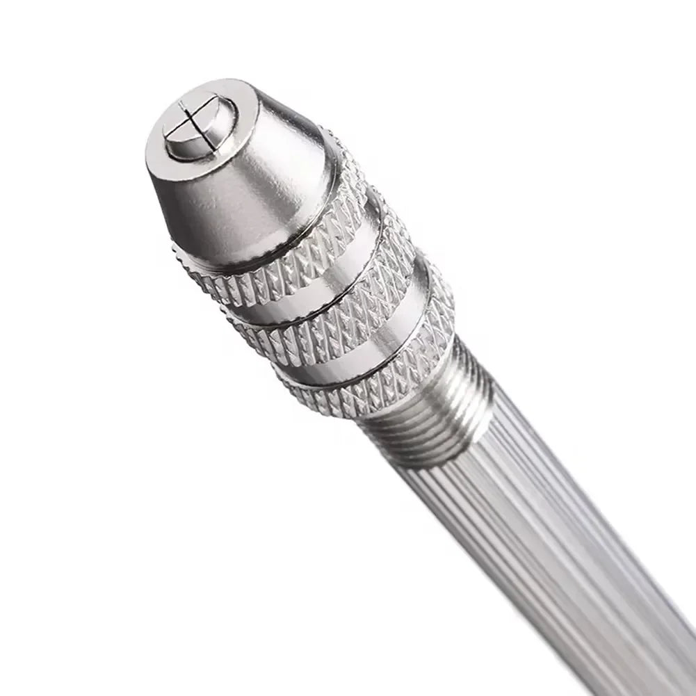 0.8-3.0mm Mini Hand Drill Woodworking Tools Drilling Rotary Tool Manual Twist Drill Bit Watchmaker Pin Vice Watch Repair Tools