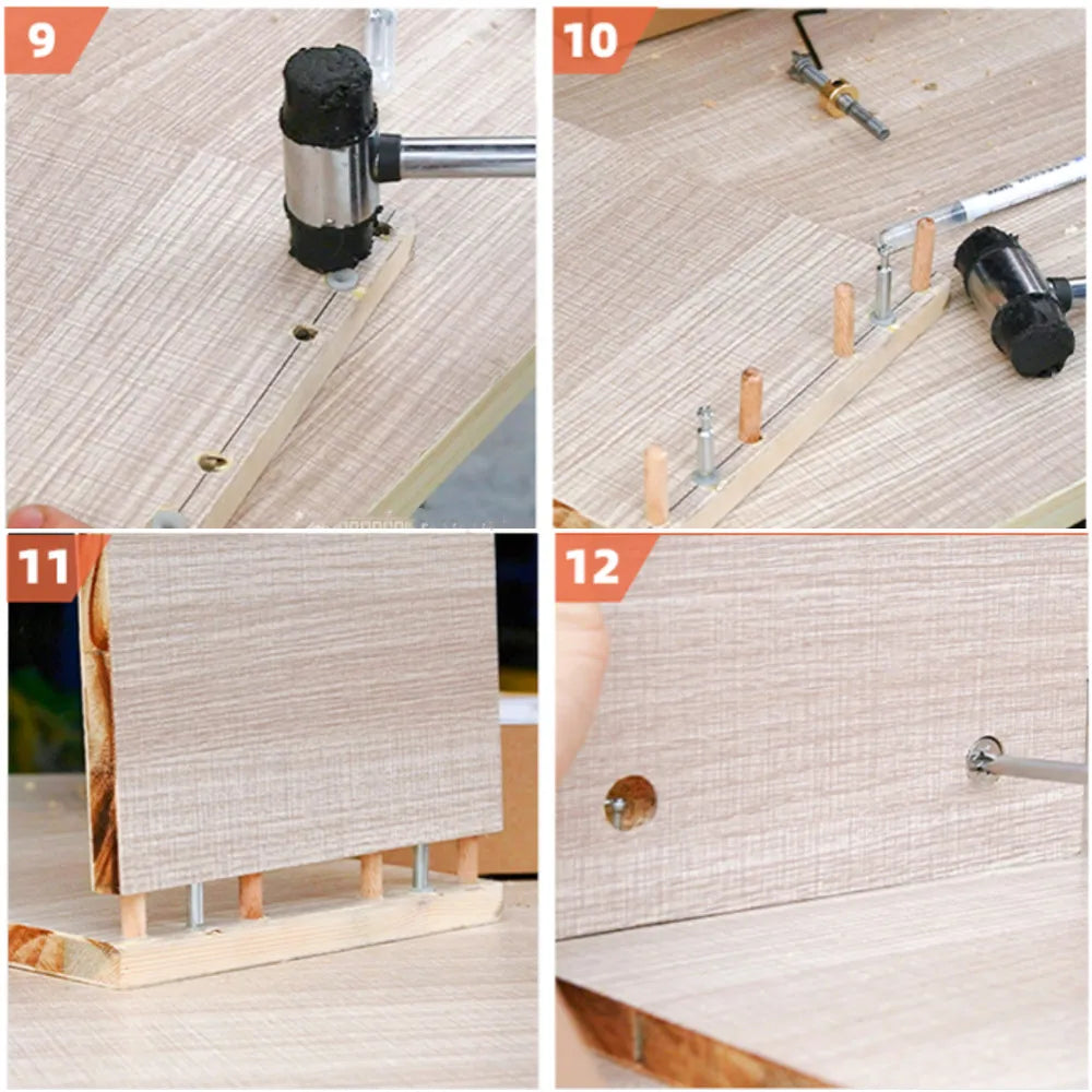 Precision Jig Dowel Cam Jig 3 In 1 Dowelling Jig Master Kit Wood Hole Drilling Guide Woodworking Position for DIY Wood Working