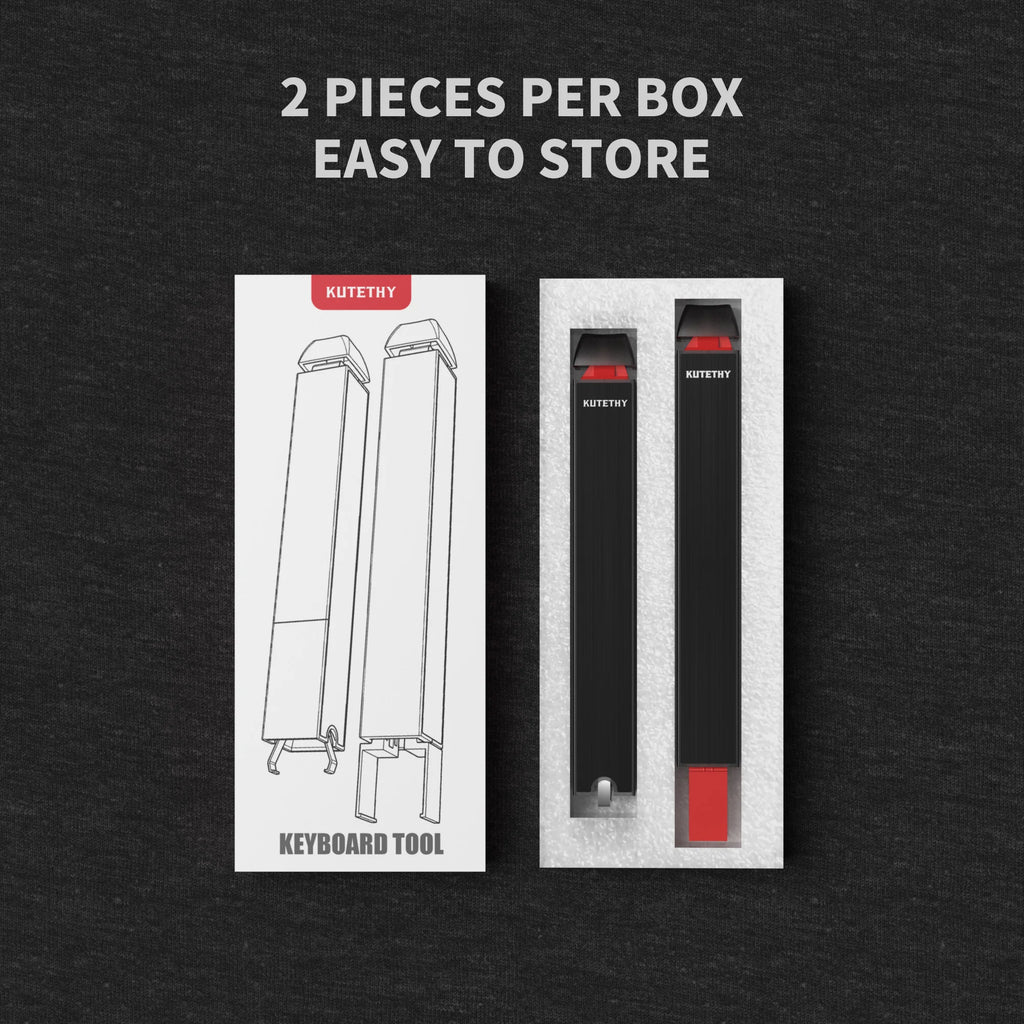 DIY Keyboard Tool Kit: Complete set of keycap and switch removal tools, aluminum alloy surface treatment for quick disassembly.