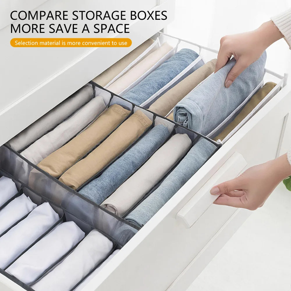 Jeans organization storage box closet organization clothing organization system drawer organization cabinet pants storage organi