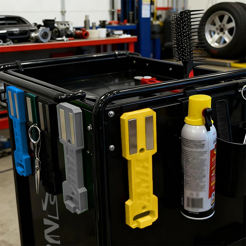Garage/Home Spray Can Storage Organizer, 3D Toolbox Holder, Magnetic Aerosol Rack, Rolling Wall Mounted Tool