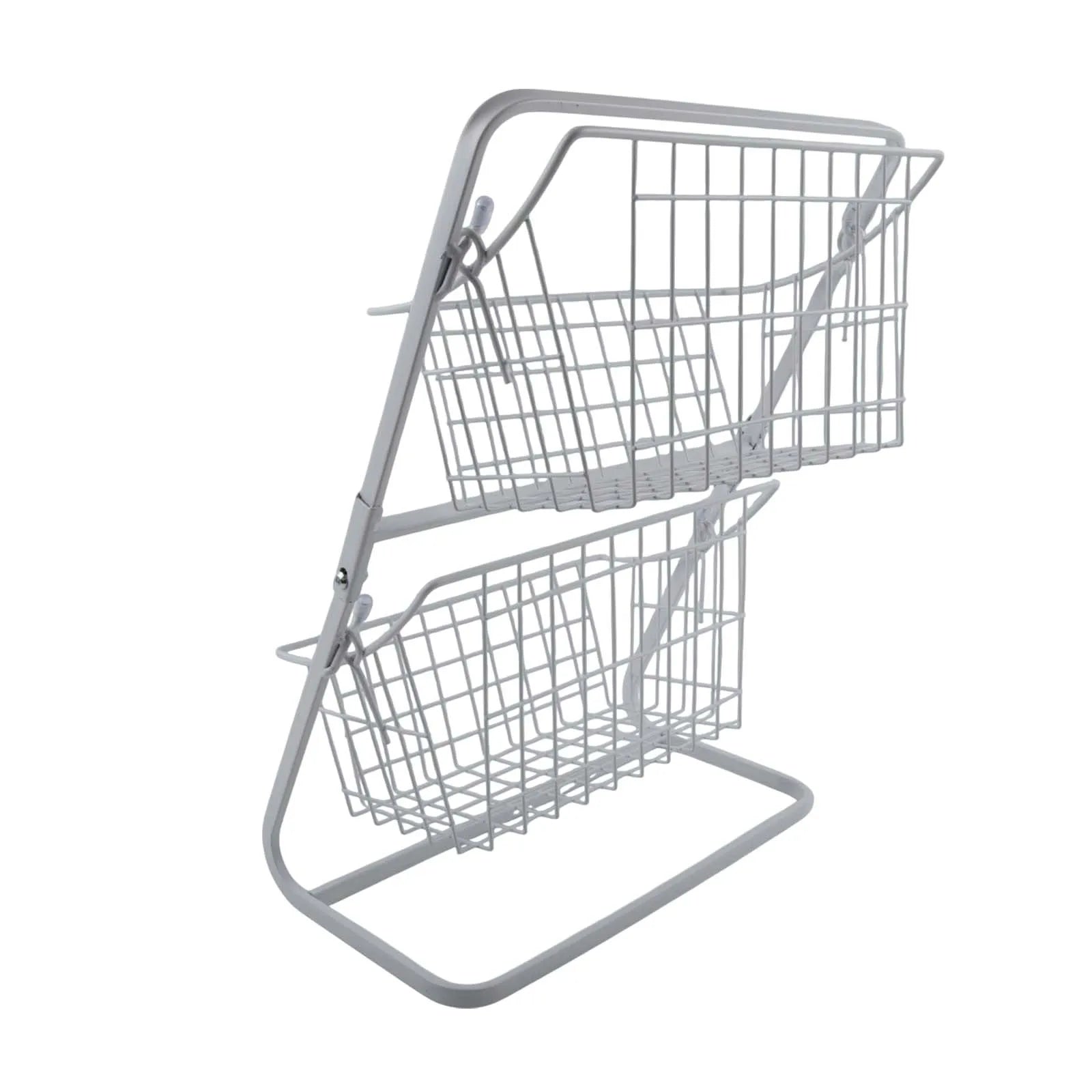 Kitchen Organizer 2 Tier Storage Rack Easy To Clean Material Maximized Countertop Space For Pantry Organization