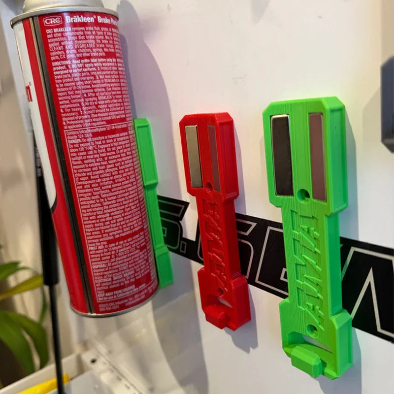 Garage/Home Spray Can Storage Organizer, 3D Toolbox Holder, Magnetic Aerosol Rack, Rolling Wall Mounted Tool