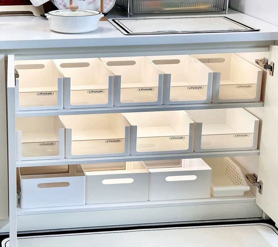 Kitchen Cabinet Organization Can Be Freely Combined with Dishes and Condiments, Thickened Storage Box, Drawer Storage Box