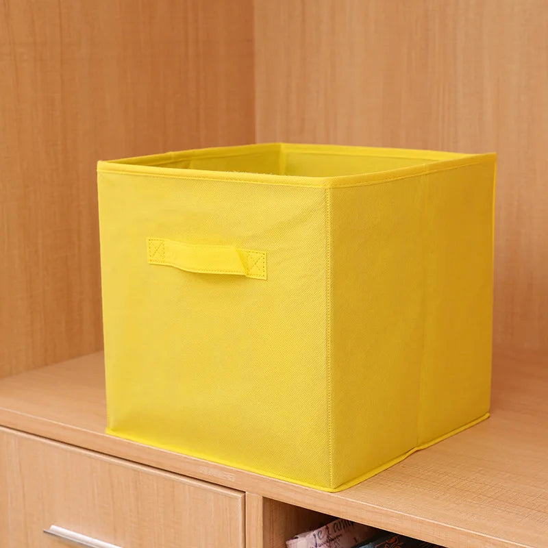 Fabric Storage Bins 5 Pack Fun Colored Durable Storage Cubes with Handles Foldable Cube Baskets  Organization Multi Colors