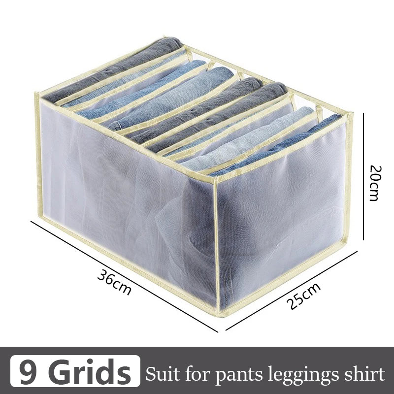 Jeans organization storage box closet organization clothing organization system drawer organization cabinet pants storage organi
