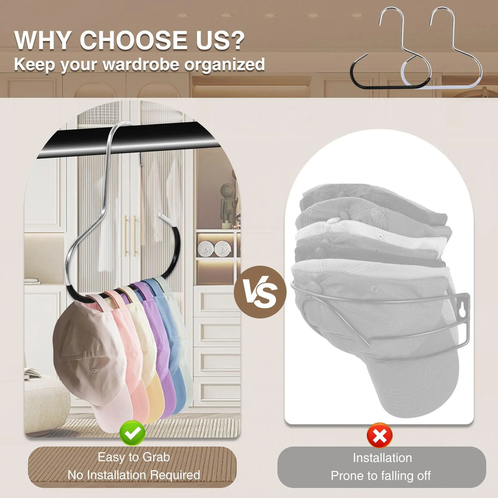 5pcs Simple Hat Storage Hooks Metal Material for Scarf Organization Belt Organization Bra Organizer Bag Storage