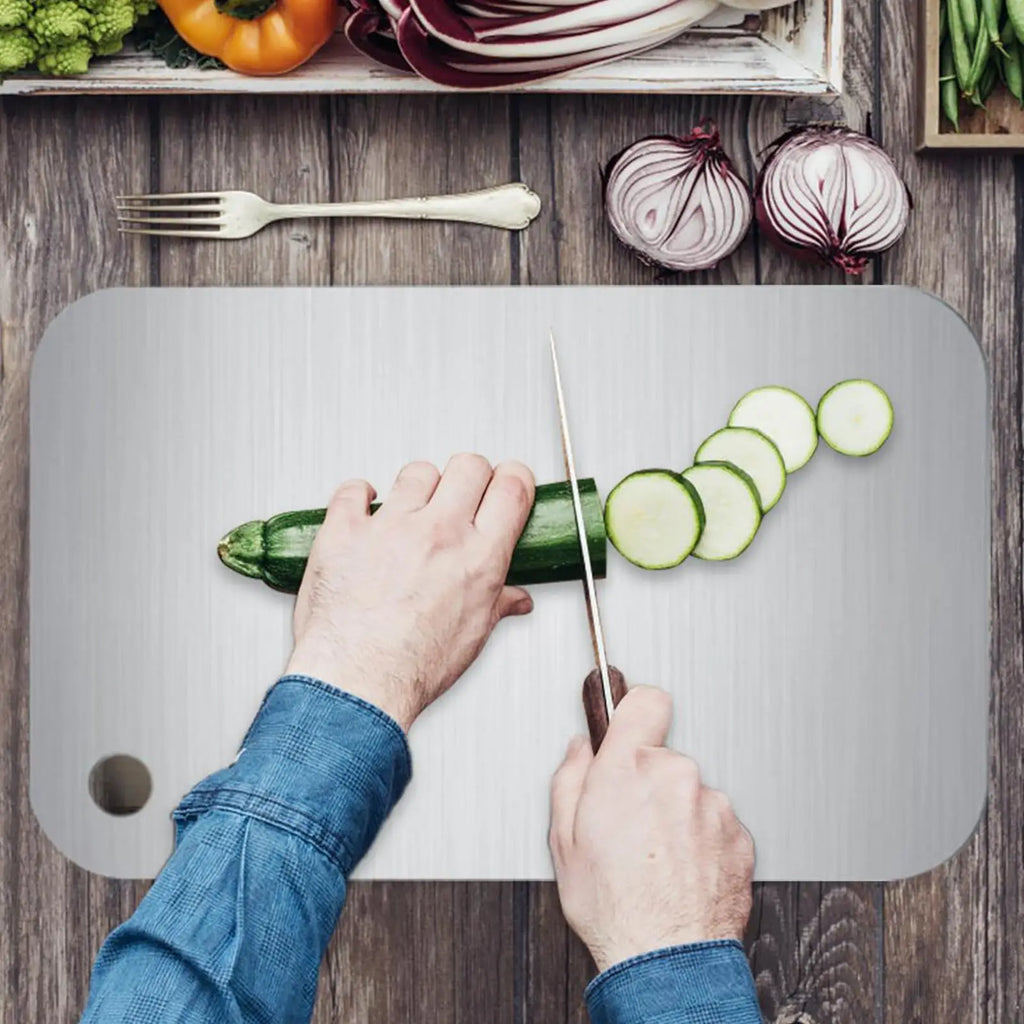 Titanium Cutting Boards for Kitchen Double-Sided Chopping Board Food Grade Cutting Mat Serving Tray Fruit Meat Chopping Board