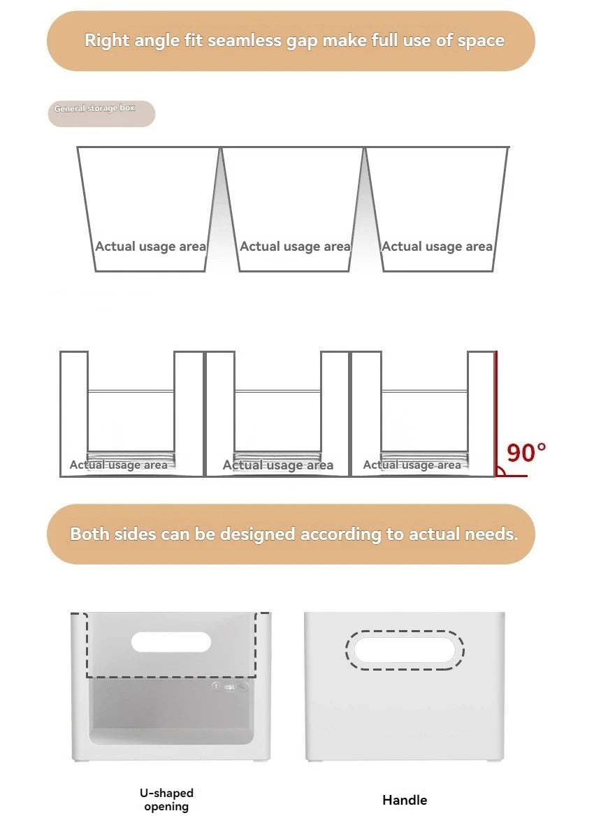 Kitchen Cabinet Organization Can Be Freely Combined with Dishes and Condiments, Thickened Storage Box, Drawer Storage Box
