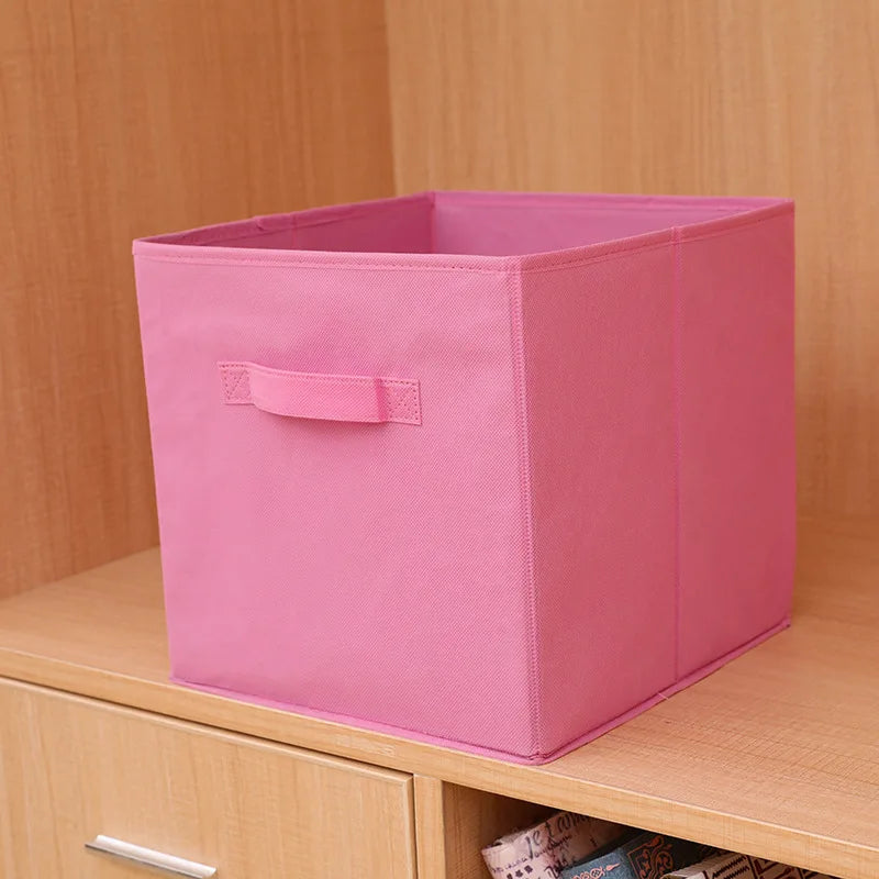 Fabric Storage Bins 5 Pack Fun Colored Durable Storage Cubes with Handles Foldable Cube Baskets  Organization Multi Colors
