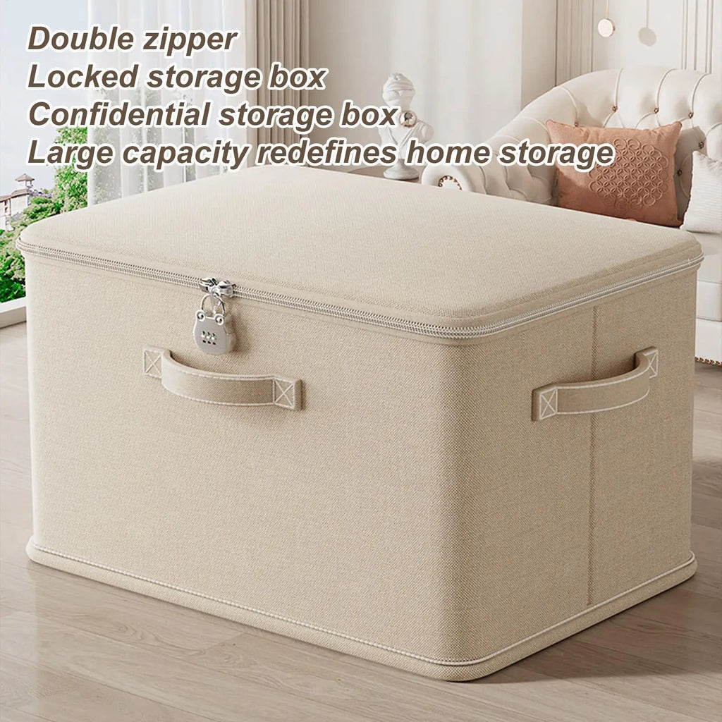 Locking Organizing Bin Secure Stackable odor Proof Storage Container with Handle Locking Organizing Washable Shelf Baskets
