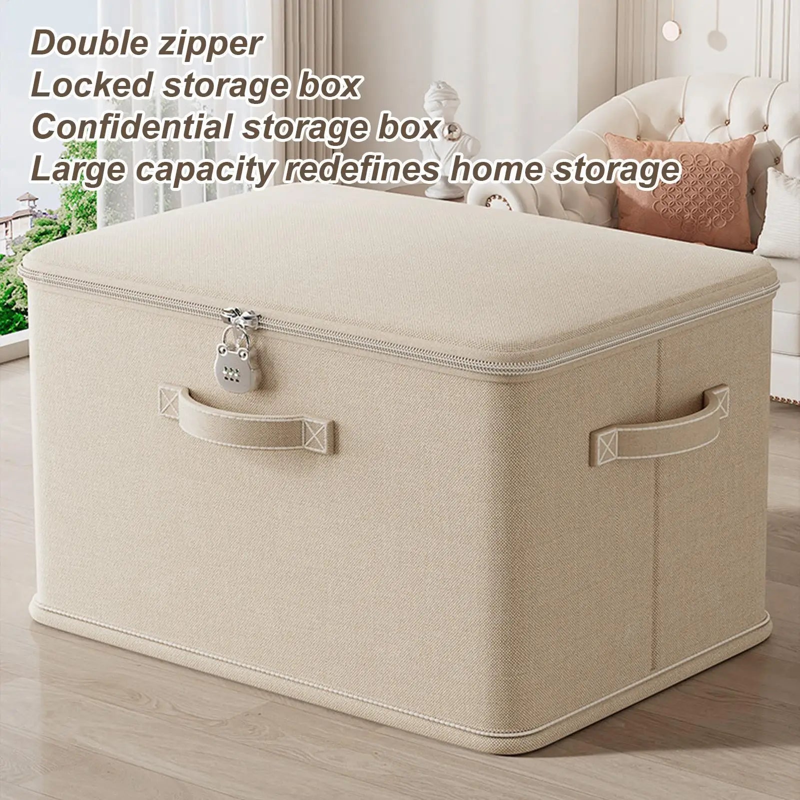 Locking Organizing Bin Secure Stackable odor Proof Storage Container with Handle Locking Organizing Washable Shelf Baskets