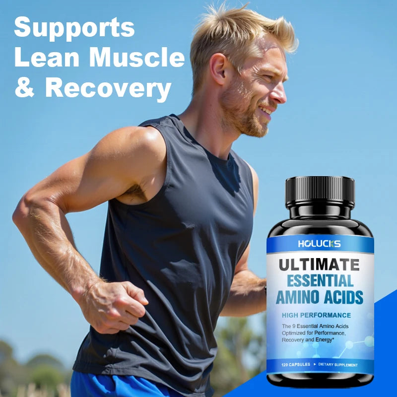 Advanced Body Building Amino Acid Capsules-Helps Increase Strength, Endurance, Protein Synthesis, Build Muscle Mass, Abs, Energy