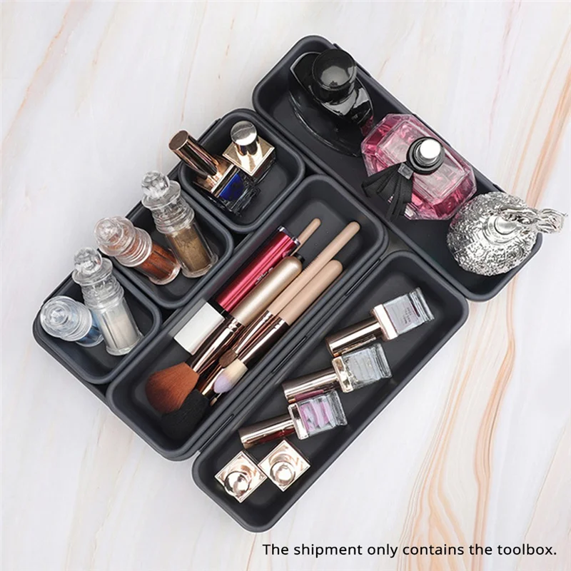 B84B-Garage Organization Set 48Pcs Tool Box Organizer Hardware Tool Tray Chest Drawer Work Storage Box Divider System
