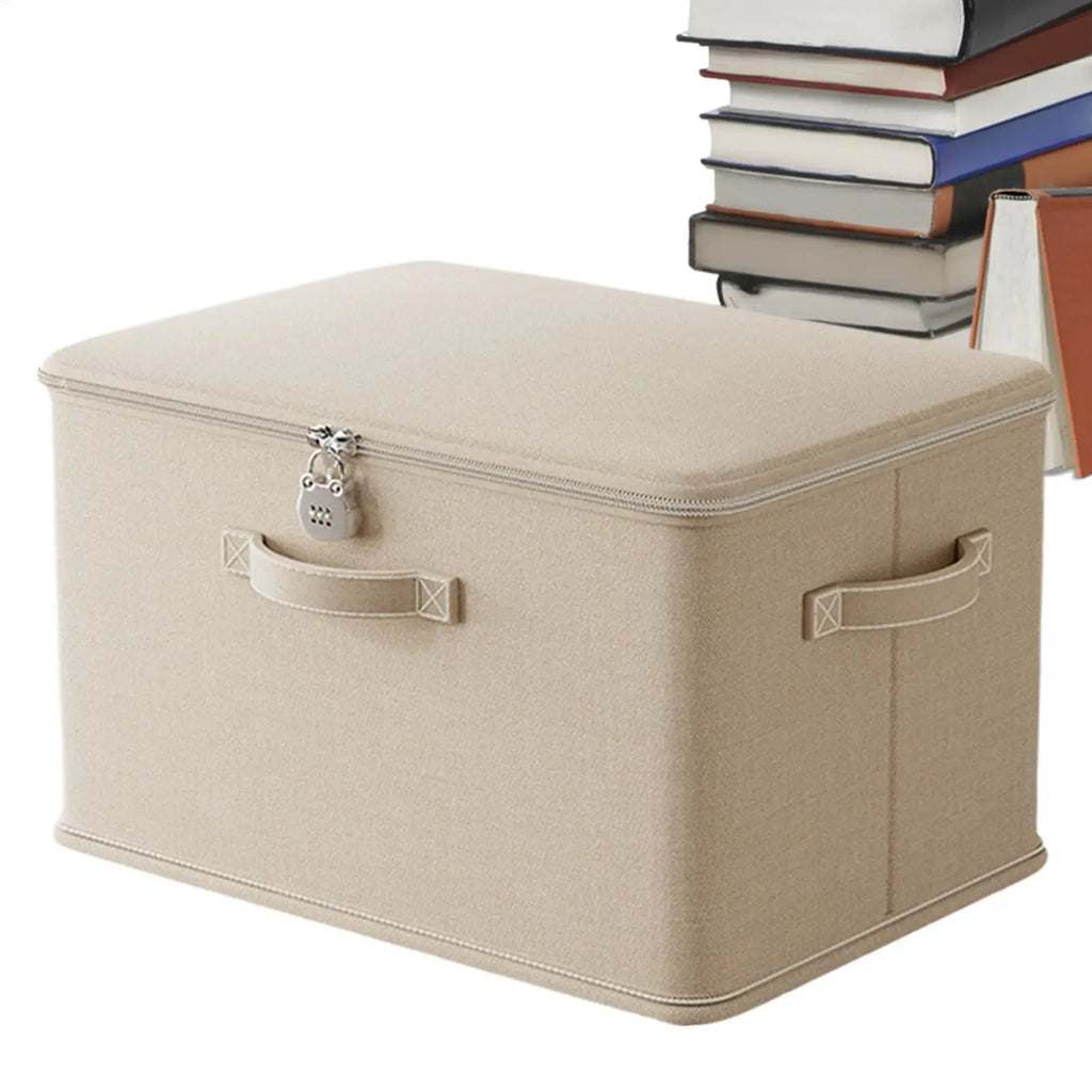 Locking Organizing Bin Secure Stackable odor Proof Storage Container with Handle Locking Organizing Washable Shelf Baskets