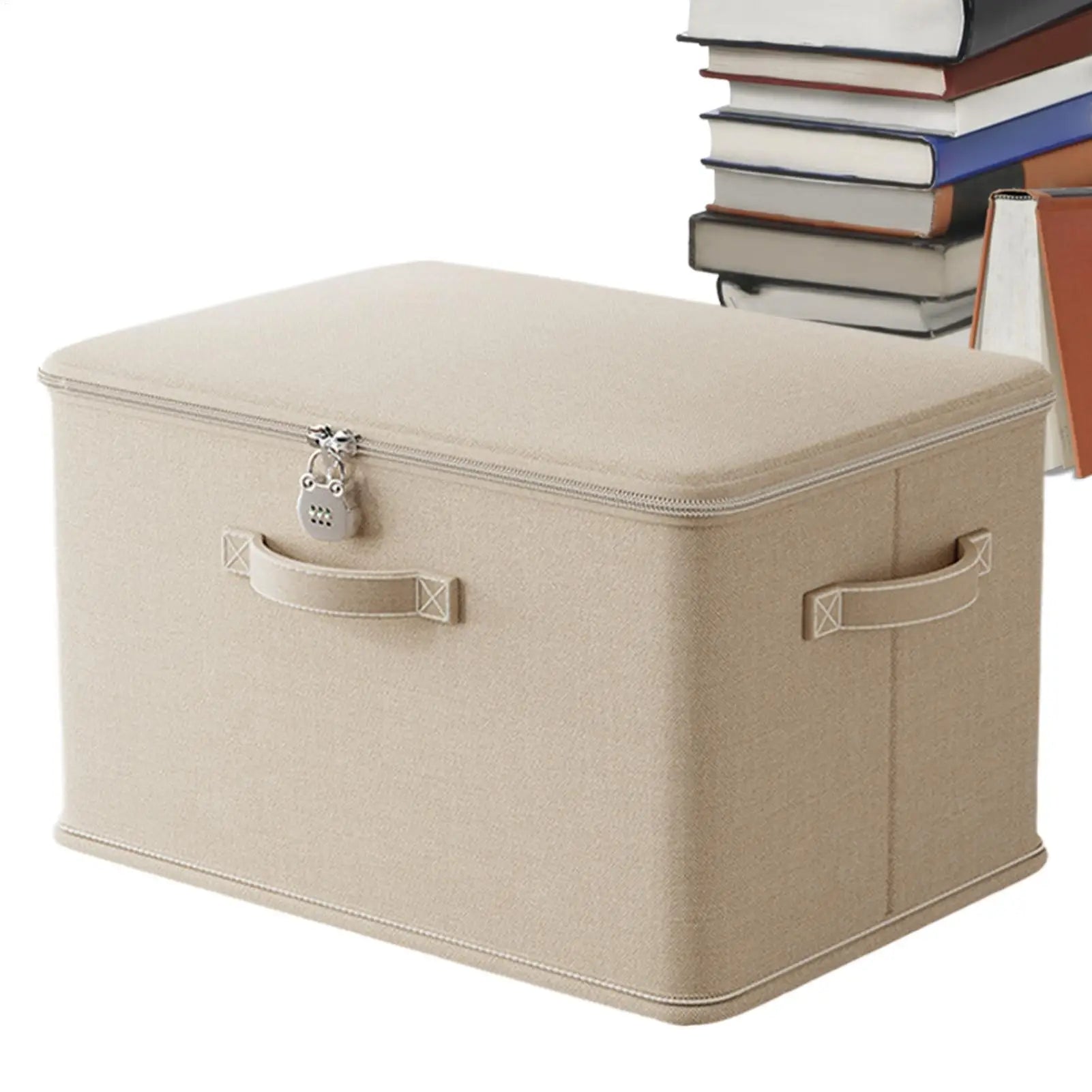 Locking Organizing Bin Secure Stackable odor Proof Storage Container with Handle Locking Organizing Washable Shelf Baskets