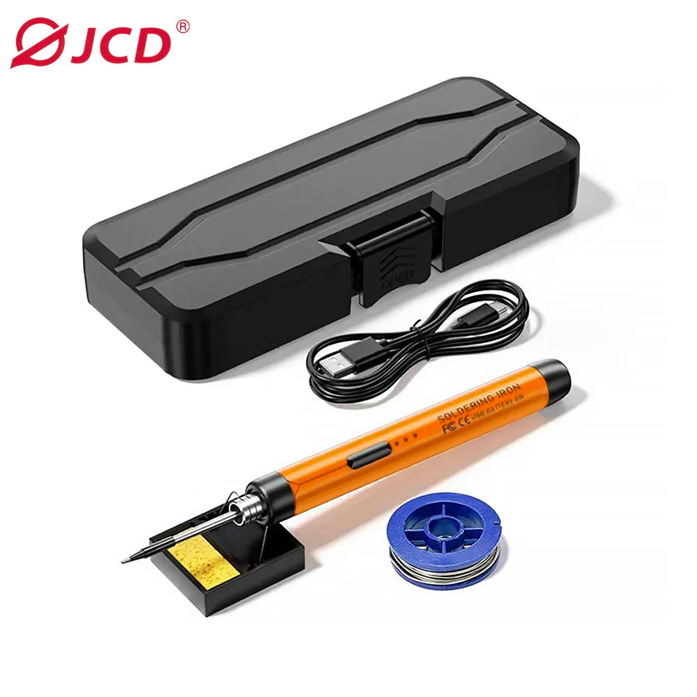 Cordless USB Digital Soldering Iron Adjustable Temperature 300-450℃ Type-C 1000mAh Battery Intelligent Solder Welding Iron Tool