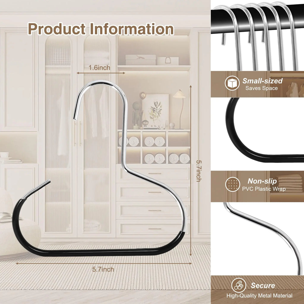 5pcs Simple Hat Storage Hooks Metal Material for Scarf Organization Belt Organization Bra Organizer Bag Storage