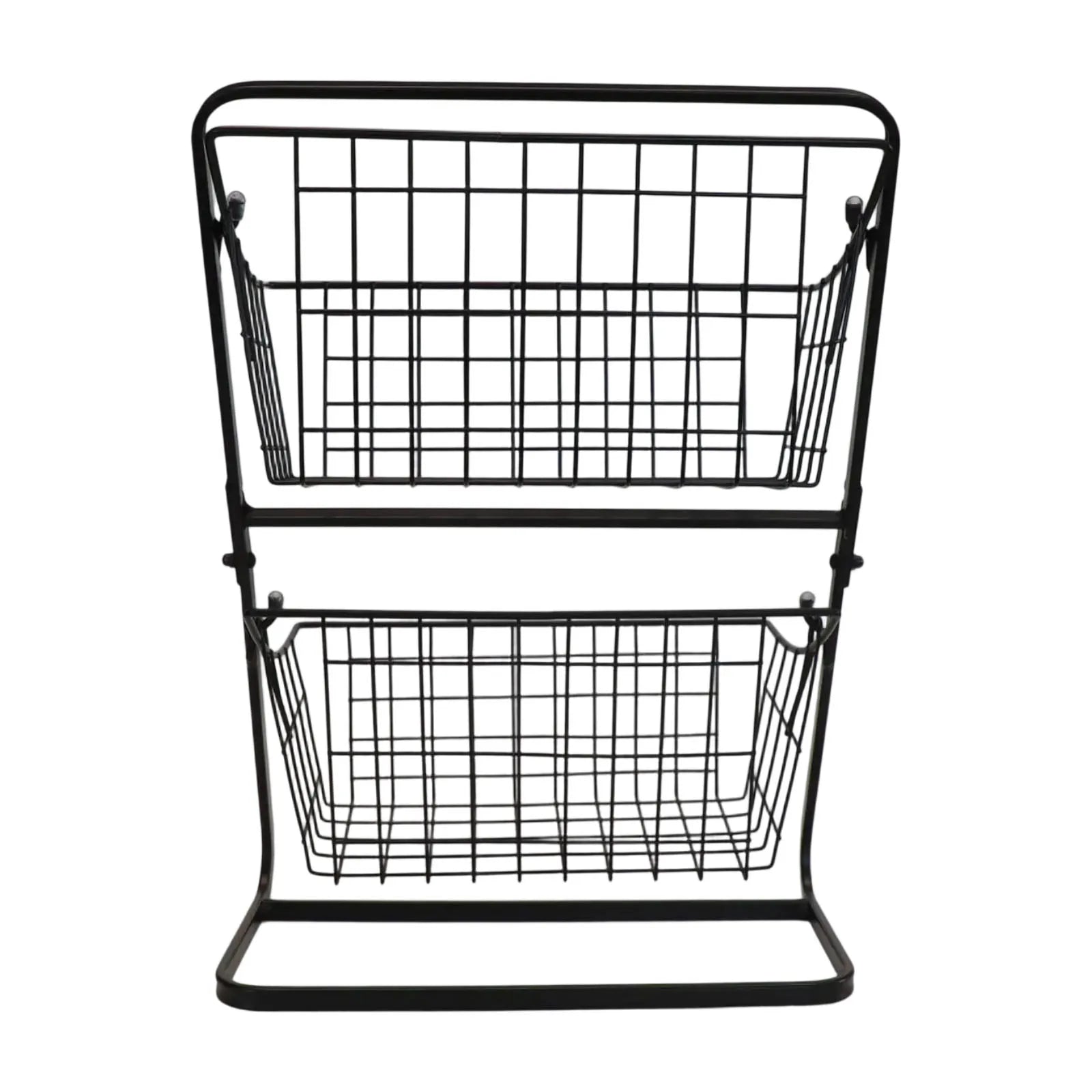 Kitchen Organizer 2 Tier Storage Rack Easy To Clean Material Maximized Countertop Space For Pantry Organization