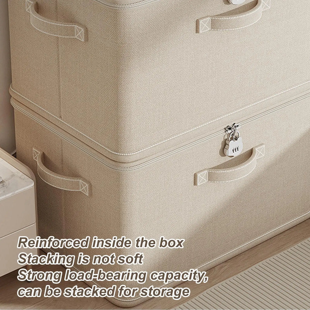 Locking Organizing Bin Secure Stackable odor Proof Storage Container with Handle Locking Organizing Washable Shelf Baskets