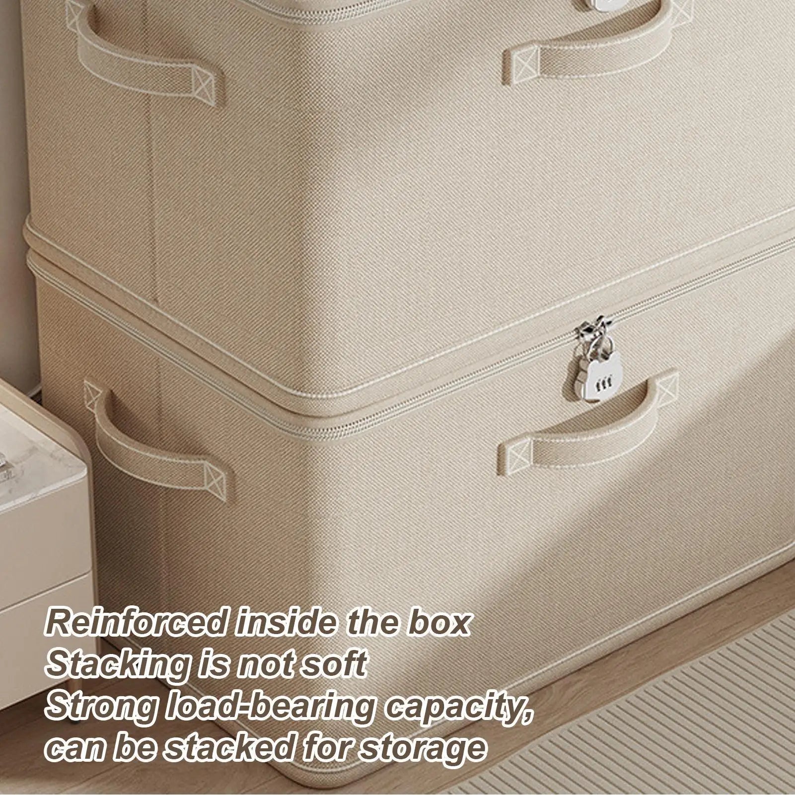 Locking Organizing Bin Secure Stackable odor Proof Storage Container with Handle Locking Organizing Washable Shelf Baskets