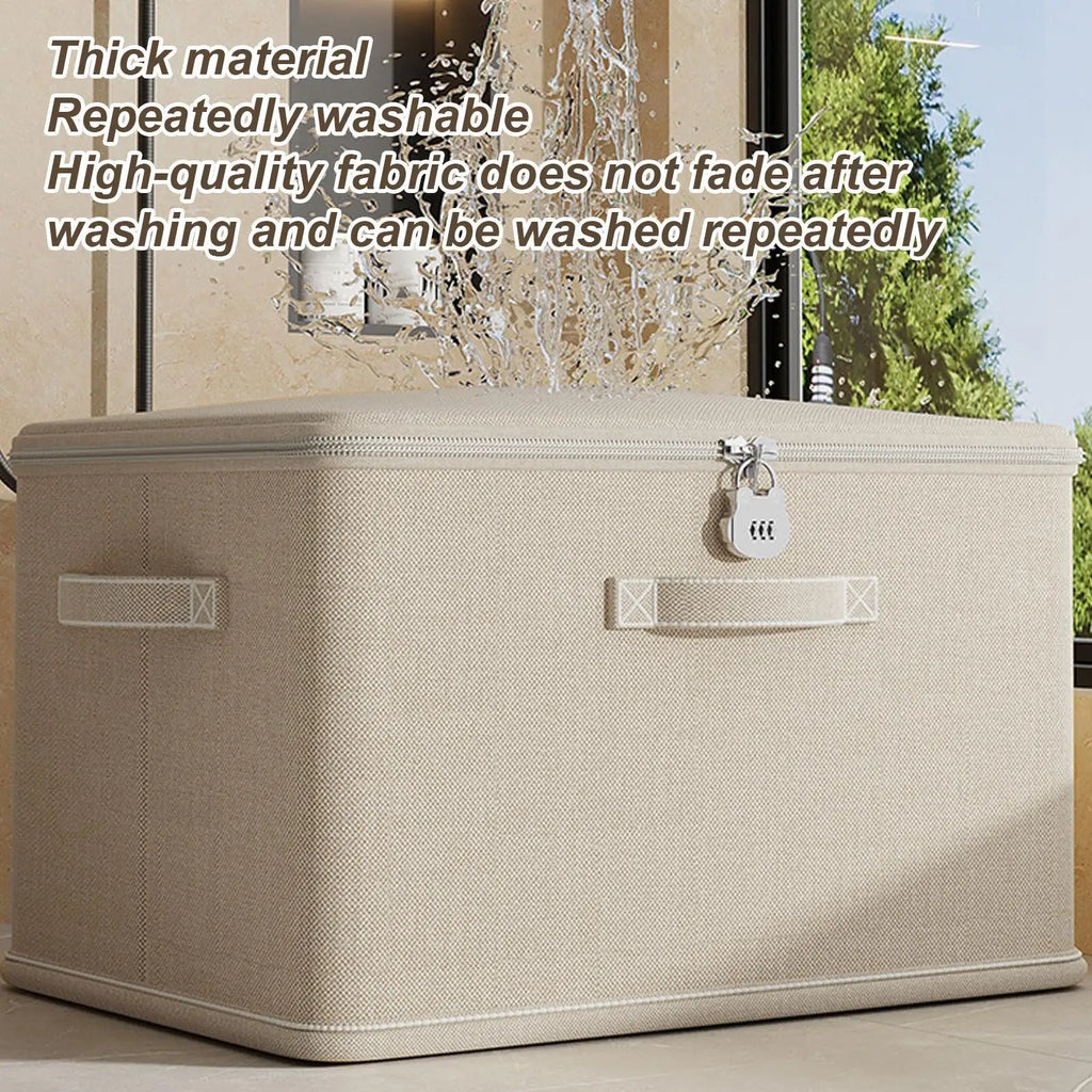 Locking Organizing Bin Secure Stackable odor Proof Storage Container with Handle Locking Organizing Washable Shelf Baskets