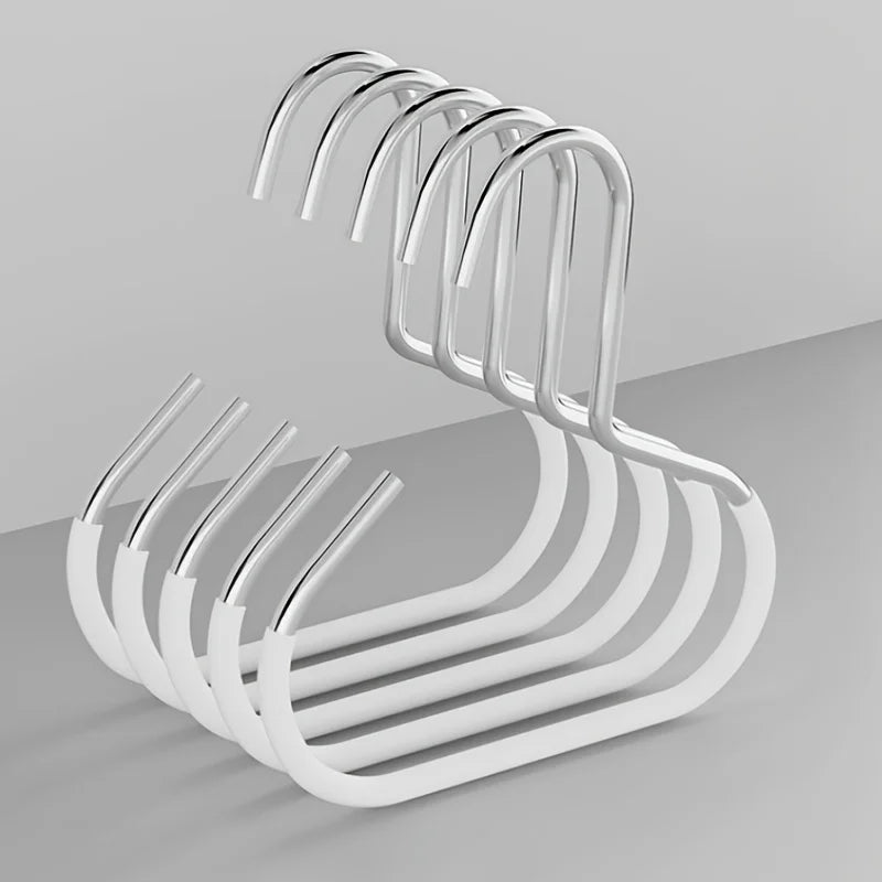 5pcs Simple Hat Storage Hooks Metal Material for Scarf Organization Belt Organization Bra Organizer Bag Storage