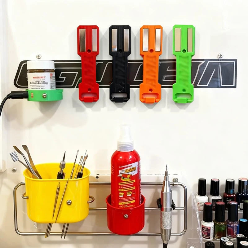 Garage/Home Spray Can Storage Organizer, 3D Toolbox Holder, Magnetic Aerosol Rack, Rolling Wall Mounted Tool