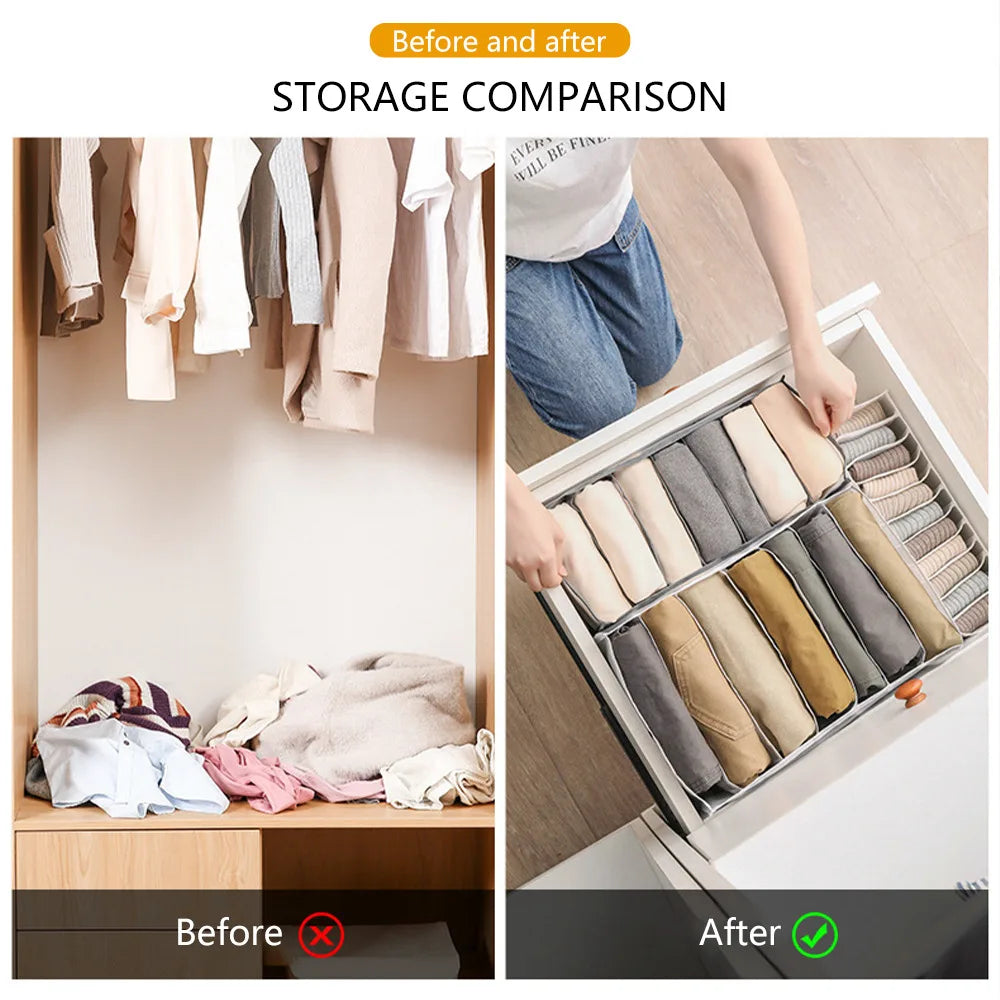 Jeans organization storage box closet organization clothing organization system drawer organization cabinet pants storage organi