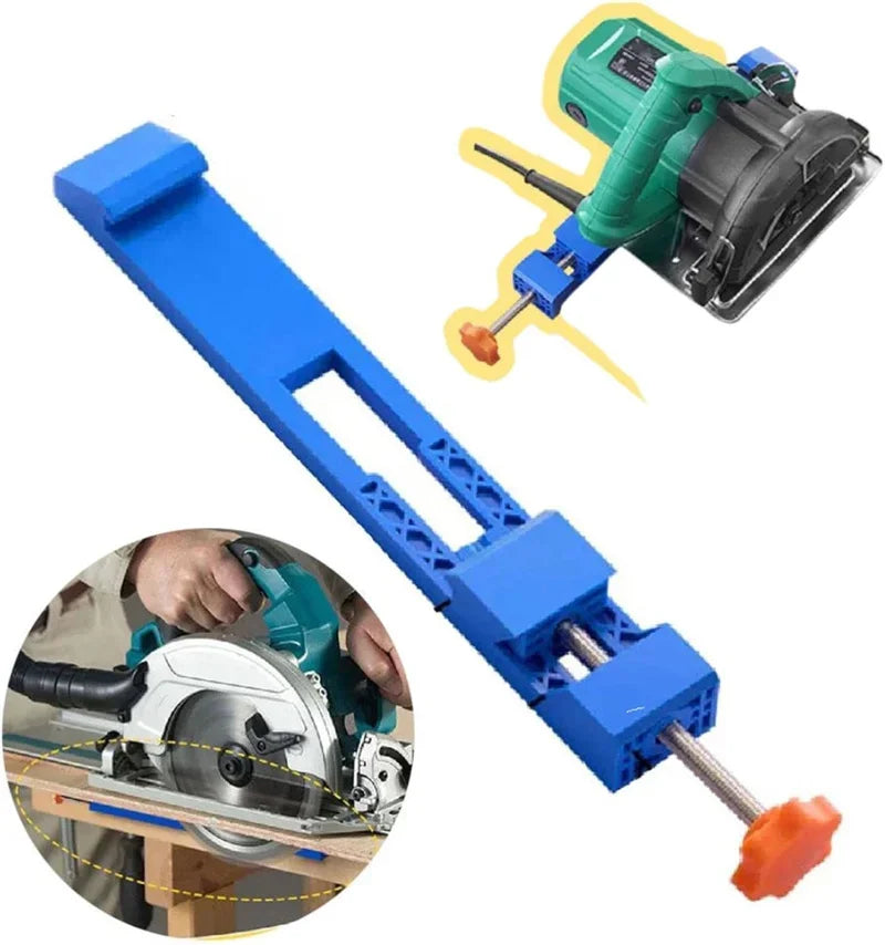 Circular Saw Guide Electric Milling Clamp Adjustable Base Plate Cutting Edge Positioner for Woodworking Metal DIY Alignment